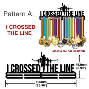 New Fashion 10 Styles Medals Hanger Metal Running Sports Medal Holder Display Rack for 35-45 Medals Wall Decor