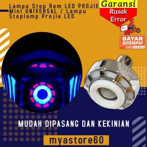 Lampu Stop Rem Belakang LED PROJIE Mini UNIVERSAL Lampu Stoplamp Merk Projie LED Variasi Motor ACDC
