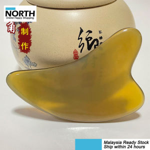 Chinese Gua Sha 100% Tanduk Kerbau Urut Guasha Ox Horn Comb Face & Body Scraping & Bojin Tool Universal 加厚天然牛角面部刮痧板眼部拨筋棒