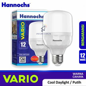 Hannochs Lampu LED Vario 12 Watt Cahaya Putih Garansi Resmi 1 Tahun