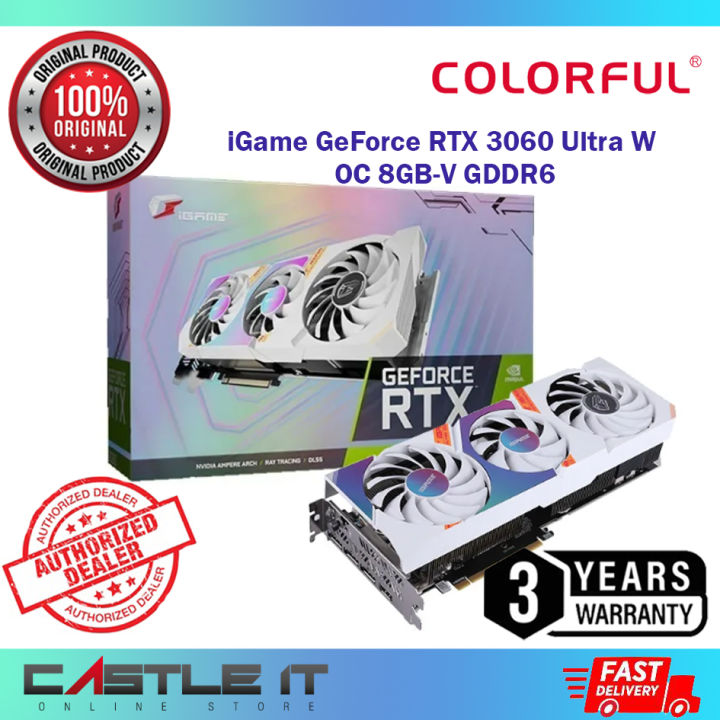 Colorful IGame GeForce RTX 3060 Ultra White OC V 8GB 128bit