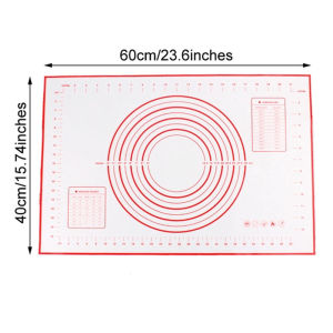 Baking Mat Silicone Professional Cooking Mat with Measurements Reusable Washable Non-Stick Pastry Rolling Mat To Make Cake Bread
