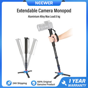 NEEWER Extendable Camera Monopod Chân máy ảnh đơn có thể kéo dài bằng hợp kim nhôm có chân đế có thể tháo rời và gập lại tải trọng tối đa 5kg T222