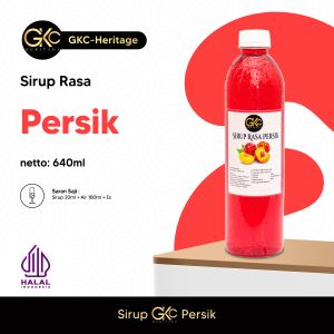 Sirup Persik / Peach Syrup Minuman Gkc Heritage 640ml