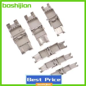 bashijian 10pcs Steel Crimp Jaw Hook Watch Band Clasps DIY Jewelry Connect Lace Buckle