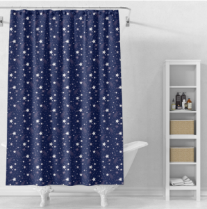 ผ้าม่าน ห้องน้ำ ม่านกั้นในห้องน้ำ ม่านพลาสติก ม่านกันน้ำ ผ้าม่านลายโมเดิร์น