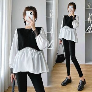 ÁO BẦU DÀI TAY THU ĐÔNG - THIẾT KẾ BABYDOLL XINH XẮN- ÁO MẶC BẦU RỘNG RÃI