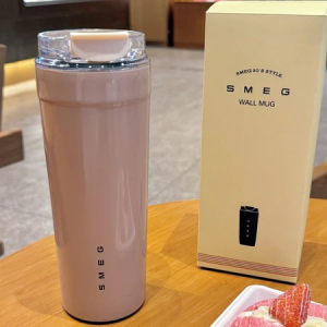 SMEG insulated cup 550ml portable accompanying cup cold and hot dual purpose large capacity stainless steel water tumbler bunga botol air aiskrim