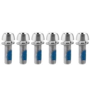 RGFV Titanium-plated Bicycle Handlebar Screws M6 Stainless Steel Bike Handle in Bolts Bike Stem Bolts 17MM Bicycle Disc Brake Caliper Bolt Bike Handlebar