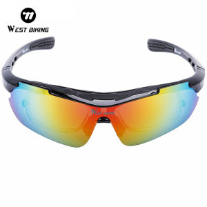 WEST BIKING Polarized Cycling Sunglasses Bike Motorcycle Eyewear Racing Men Women Goggle oculos MTB Bicycle Sports Glasses 5 Lens Cycling glasses