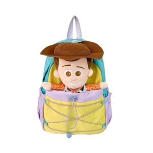 CRNGW Drawstring Woody Anime Backpack Cartoon Pendant Plush Doll School Bag Cute Adorable Brown Double Shoulder Bag Women