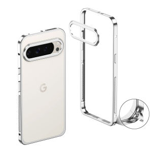 For Google Pixel 11 Pro XL Case New Metal Single border with lens Protective Back Cover For pixel 11Pro Phone Shell Bumper Funda