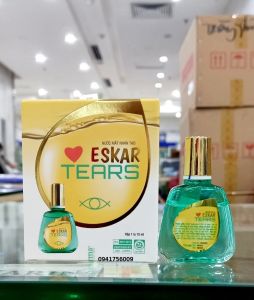 2 hộp Nước mắt nhân tạo Eskar Tears chính hãng - Giúp sáng mắt phục hồi bảo vệ mắt giảm khô mắt mỏi mắt mỏi mắt do dùng máy tính - Lọ 10 ml