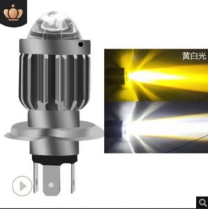 [Bán Chạy] Đèn Pha LED Bi Cầu Mini Chân H4  dành cho ô tô xe máy Siêu Sáng 2 Chế Độ Cos Vàng Pha Trắng Lắp Wave Sirius Exciter Lead Sh