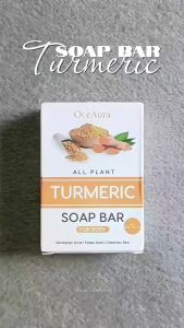 【Special Discount】Oceaura Turmeric Soap Bar 100g Lemon Koji Acid Soap Bar Ginger Cold Process Bath Wash Soap