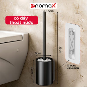 Cọ bồn cầu Enomax chà cọ toilet sàn nhà vệ sinh dán tường tặng kèm keo dán (Eno 0129)