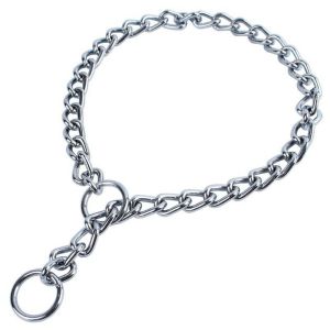 ER52858 Link Slip Metal Pet Silver Snake Chains Collar Stainless Steel Choker Chain Training for Pet Dog