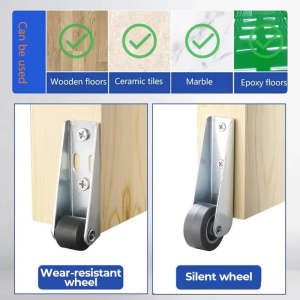 Thickened mute door guide wheel