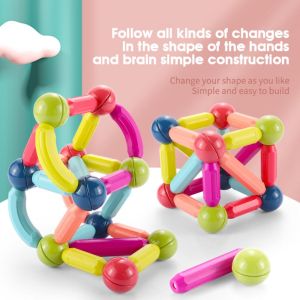 [Local Stock] Magnetic 3D stick building blocks and educational toy kids baby Shape number learning assembling toys