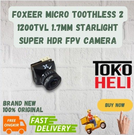 FOXEER MICRO TOOTHLESS 1200TVL STARLIGHT SUPER HDR FPV