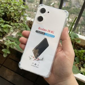 Ốp lưng silicon trong suốt chống sốc 4 cạnh cao cấp cho Oppo Realme 10 4G