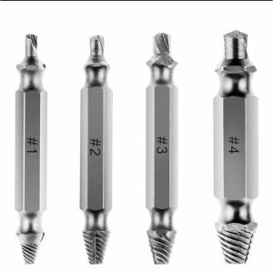 4Pcs Damaged Screw Extractor Sets Speed Out Drill Bit Bits Tool Set Broken Bolt Remover