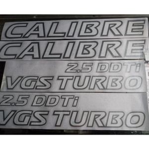 CALIBRE VGS TURBO full set SILVER/WHITE STICKERS
