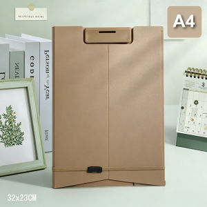 A4/Long Clipboard with Cover Standable ClipBoard Document Paper Organizer File Folder Standing Clip Board Fit Yellow Pad