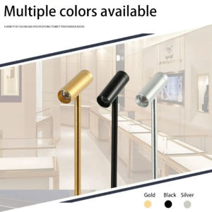 Led Showcase Light 3W Adjustable spotlights Exhibition DC12V Led Mini 20/30/35CM Jewelry Display Light For Diamond Store AC85-265V