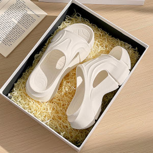 [Free Shipping] Thick-Soled High-Heeled 5Cm Platform EVA Slip-On Sandals Trendy And Comfortable For Women With A Soft Sole And Wedge Heel