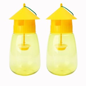 10Pcs Garden Fruit Fly Trap Plastic Transparent Anti Flies Traps Environmentally Insect Catchers Orchard Pest Control Tools