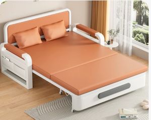 Sofa giường thông minh bọc vải nano chống thấm có ngăn chứa đồ tặng kèm 2 gối