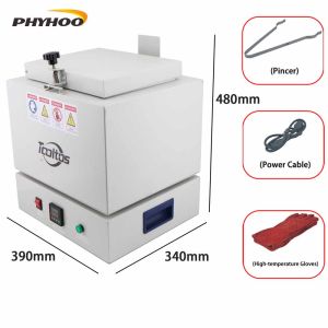 เตาอบแนวนอนอุตสาหกรรม PHYHOO ทนอุณหภูมิสูง เตาอบแม่พิมพ์ยิปซัมหล่อห้องปฏิบัติการ