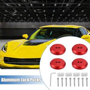 Pack Of 4 Aluminum Lift Pad Adapters Not Scratch Design strong Lift Support Simple Operate for Luxury Vehicles Models
