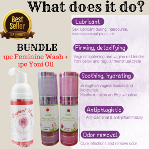 [Detox Pearl + Yoni Oil + Feminine Wash] Balance Hormones / Reduce Menstrual Discomfort / Regulate Menstrual Cycle / Treat Yeast Infection / Eliminates Bad Odor / Regulates pH / Womb Wellness Pearl Tampon / Anti-bacterial and Anti-Fungal / Soothes Itching