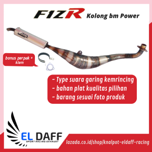Knalpot FIZR / F1ZR AHM Racing Kolong Suara Ninja Garing Model BM POWER Plat Galvanis Race Underbone