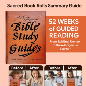 圣经书卷概要指南 Artificial Leather Bound Bible Book Summary Guide Learning Plan Bible Summary Guide Study Planner