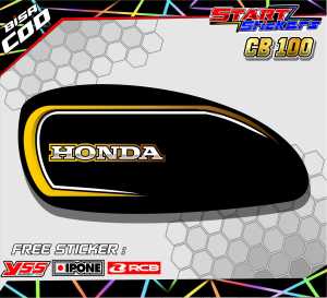STRIPING VARIASI HONDA CB 100 / STICKER LIST MOTOR HONDA CB 100