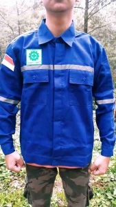 KAMEJA KERJA SAFETY LAS BENGKEL WEARPACK ATASAN BAJU KERJA PRIA ATASAN LENGAN PANJANG