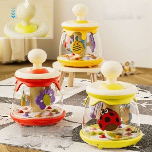 ART SUPPLIESX Early Learning Baby Educational Toys Interactive Hand Coordination Kids Pressing Rotating Toy Gift Sensory Spinning Toys 6+ Months