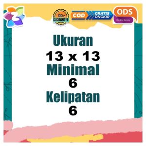 SKVP Sticker Kotak Vinyl Putih Bentuk Kotak Vinil Anti Air Stiker Logo Olshop Label Makanan