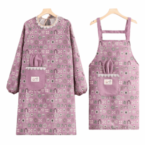 ZENGD 2Pcs Breathable Kitchen Cooking Apron Protective Canvas Cleaning Apron Stain Resistant Adjustable Suspender Work Dress Restaurant Use