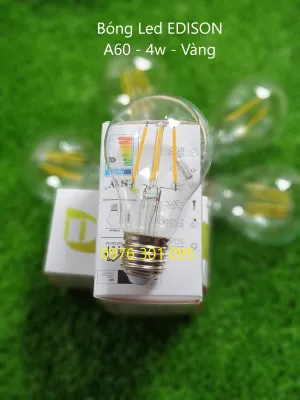 [COMBO 2 ] Bóng Led Edison Nhiều Loại đuôi E27 4w ánh sáng Vàng