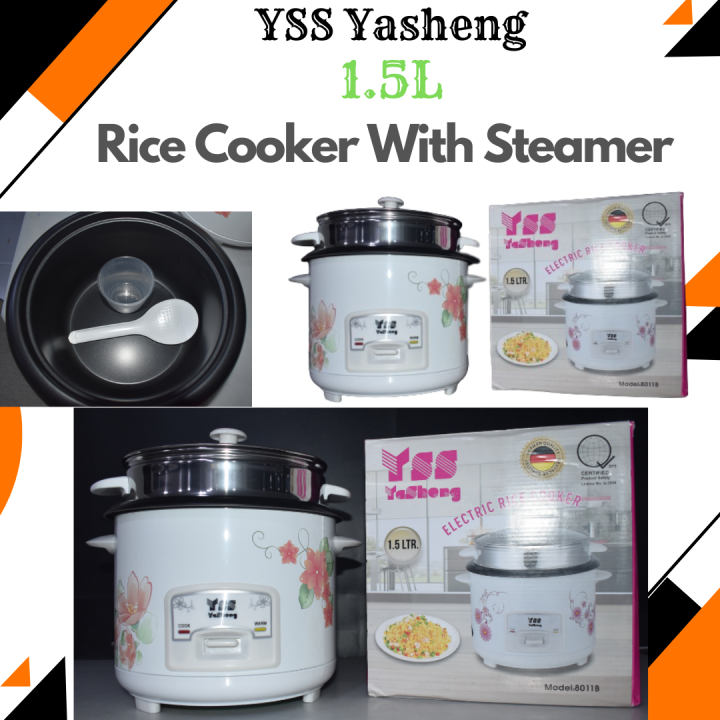 YSS Yasheng 1.5L Rice Cooker With Steamer Teflon Coating Lazada PH