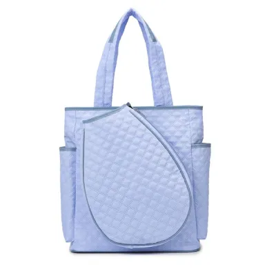 MUSASI Extra-Large Tennis Tote Bag Lightweight Quilted Pickleball Racquet Bags Versatile Badminton Backpack for Women Men