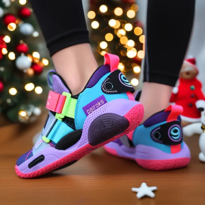 Colorblocked Casual Outdoor Sports Basketball Shoes - Breathable Mesh & Durable Rubber Sole - For Men & Women - Perfect for Basketball Running & Training - Great Gift for Sports Enthusiasts