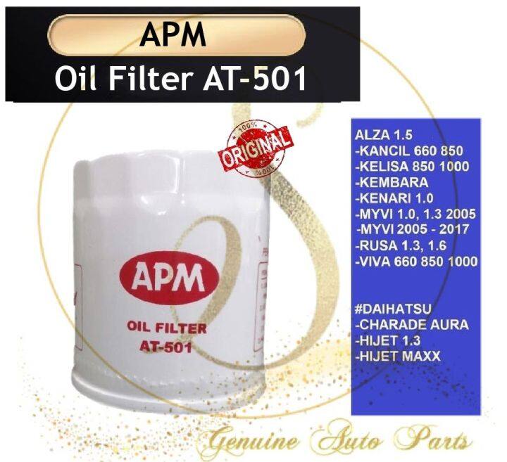 100 Original APM Oil Filter Myvi Alza Viva Kenari kelisa