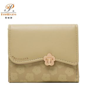 Women Short Wallet Flower Large Capacity Fashion Coin Purse