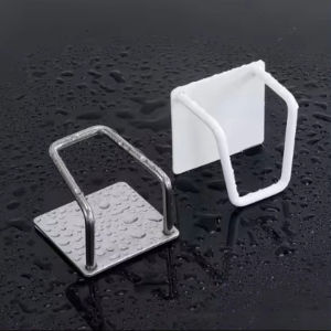 304 Stainless steel kitchen sponge holder self adhesive sink drain sponges drying rack kitchen sink accessories storage organizer
