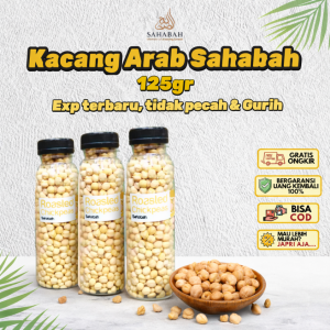 Kacang Arab Matang Panggang Gurih dan Renyah 100% Asli Original Roasted Chickpeas Garbanzo Oleh Oleh Haji Umrah
